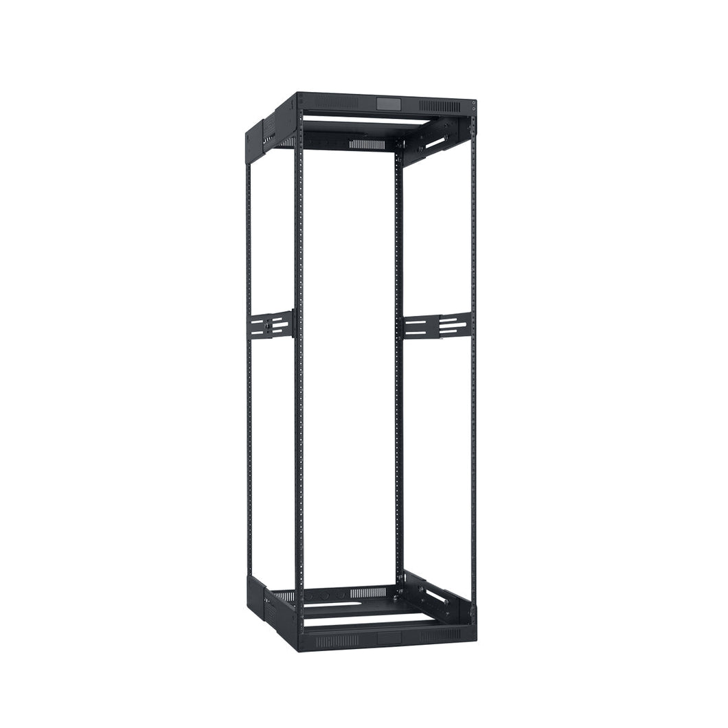 Lowell Mfg Equipment Rack-Variable Depth-44U, Expands from 21in - 28in Deep