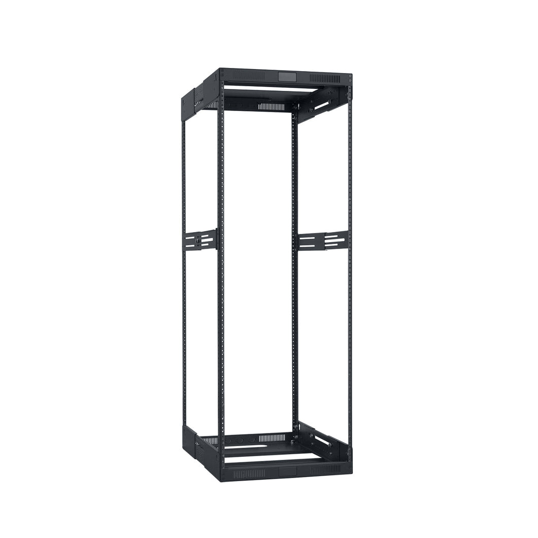 Lowell Mfg Equipment Rack-Variable Depth-38U, Expands from 21in - 28in Deep