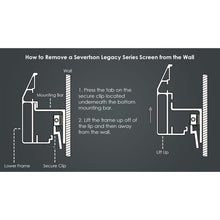 Load image into Gallery viewer, Severtson Screens Legacy Series Fixed Frame 141&quot; (130.5&quot; x 55.5&quot;) CinemaScope [2.35:1] LF235141BWAT