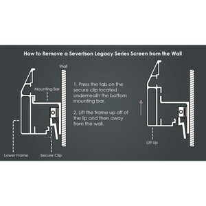 Severtson Screens Legacy Series Fixed Frame 141" (130.5" x 55.5") CinemaScope [2.35:1] LF235141BWAT