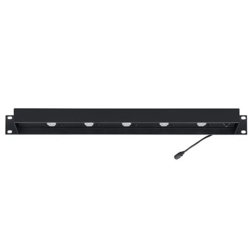 Lowell Mfg Equipment Rack Panel With Light, Front-mount