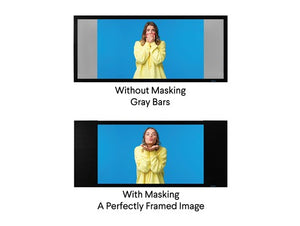 Stewart Filmscreen Customizable Masking, Manually Attaches to Frame [Custom]