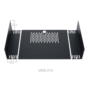 Lowell Mfg VWS-214: Variable Width Shelf 2U/3U x 14″D