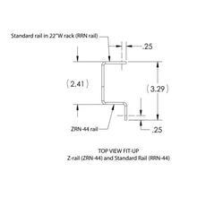 Load image into Gallery viewer, Lowell Mfg Z-Rails for 22″W Equipment racks