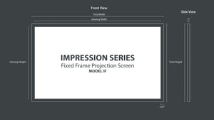 Severtson Screens Impressions Series Fixed Frame 165" (143.8" x 80.9") HDTV [16:9] IF1691653D