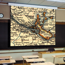 Load image into Gallery viewer, Draper Targa [HDTV 16:9] Quiet Motor Projection Screen 184&quot; (90&quot; x 160&quot;) 116255Q